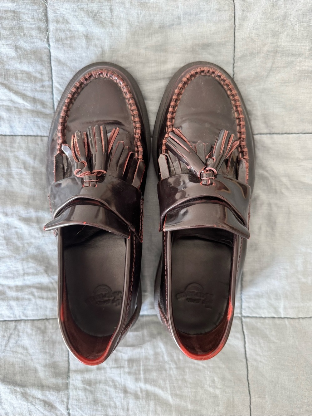 Dr. Martens Burgundy Tassel Loafers